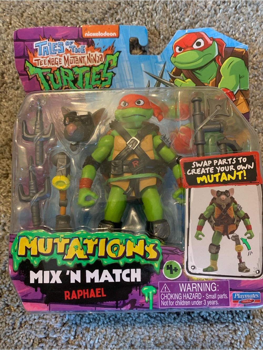 Teenage mutant Ninja Mutating Turtle Raphael NEW Interchangeable body Parts